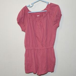 Old Navy Pink Romper with Pockets Girls Size M / 8